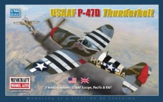 Minicraft Models P 47D USAAF Europe, Pacific, and RAF 1/144 Scale: Toys & Games