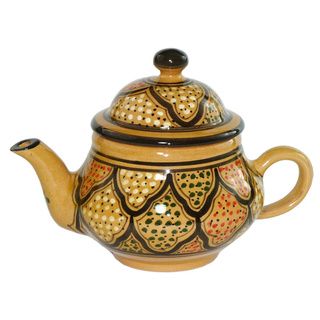 Le Souk Ceramique Honey Design 24 oz Teapot (Tunisia) Tea & Coffee Sets