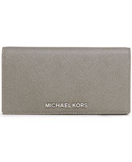 MICHAEL Michael Kors Jet Set Large Slim Travel Wallet   Handbags & Accessories