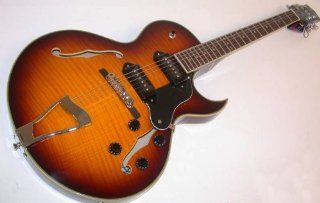 Jay Turser Jazz Guitars Jt 139t vs Hollow body Electric Guitar, Vintage Sunburst: Musical Instruments