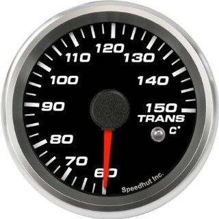 Speedhut 2 5/8" Trans Temp Gauge 60 150C Metric (w/ warning): Automotive