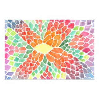 Colorful Scales   vivid abstract watercolor design Art Photo
