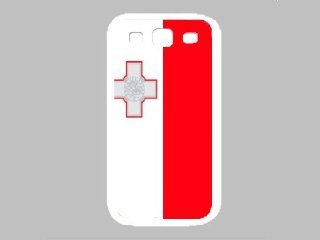 Malta Flag White Samsung Galaxy S3 Case: Cell Phones & Accessories