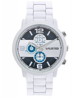 Unlisted Watch, Mens White Tone Bracelet 44mm UL1236   Watches   Jewelry & Watches