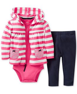 Carters Baby Girls 3 Piece Jacket, Bodysuit & Pants Set   Kids