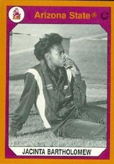 Jacinta Bartholomew Trading Card (Arizona State) 1990 Collegiate Collection #132 Track & Field at 's Sports Collectibles Store