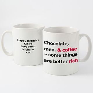 'better rich' personalised mug by lucky roo