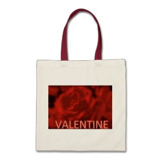 RED ROSE CANVAS BAGS   VALENTINES DAY   GIFTS
