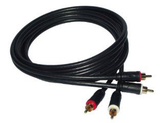 GoldX Plus Series 6 Foot Composite (RCA to RCA) Audio Cable with 24k Gold Connectors: Electronics