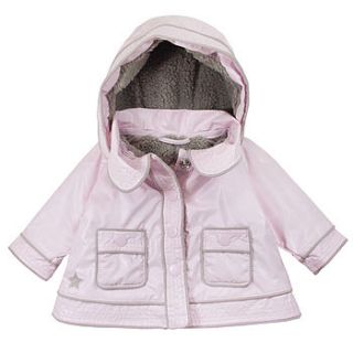 girls fully lined fleece raincoat by chateau de sable