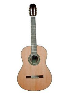 Teton Classical Guitar Solid Cedar Top, Walnut Back & Sides STC125NT Musical Instruments