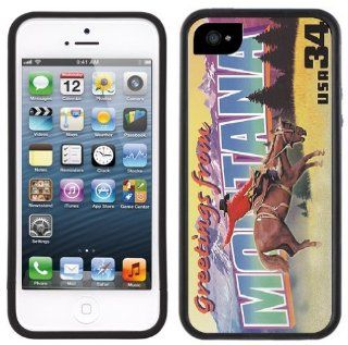 Montana Postcard Handmade iPhone 5 Black Bumper Plastic Case: Cell Phones & Accessories