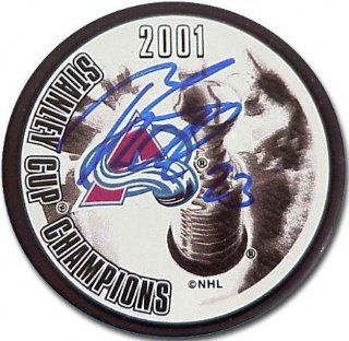 Milan Hejduk Colorado Avalanche Autographed Stanley Cup Hockey Puck : Sports Related Collectibles : Sports & Outdoors