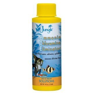 Jungle NL002 4 Ammonia Chloramine Eliminator Liquid, 4 Ounce, 118 ml : Aquarium Treatments : Pet Supplies