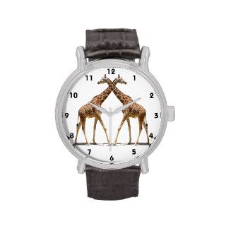 GIRAFFES IN PASSING WRIST WATCHES