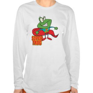 cute super frog superhero cartoon t shirts