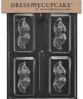 Dress My Cupcake DMCD113 Chocolate Candy Mold, Vintage Mustache Soap or Candy Bar: Kitchen & Dining