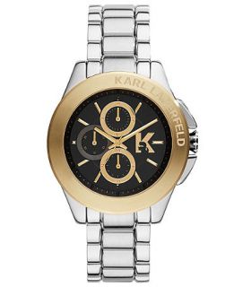 Karl Lagerfeld Unisex Chronograph KARL Energy Stainless Steel Bracelet Watch 44mm KL1409   Watches   Jewelry & Watches