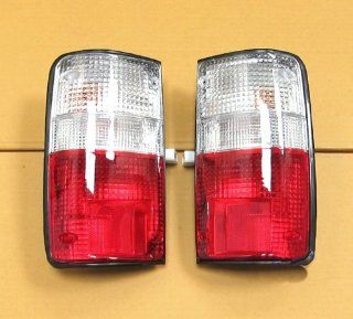 Toyota Hilux Rn85 Ln106 Ute Mk3 Pickup Clear Red Taillamp Tail Light Pair Lh Rh 89 90 91 92 93 94 95 96 95 97 : Automotive Electronic Security Products : Car Electronics