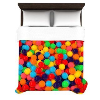 Kess InHouse Nick Atkinson Gumball Love 88 by 104 Inch Duvet Cover, King  