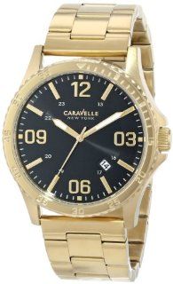 Caravelle New York Men's 44B104 Analog Display Japanese Quartz Yellow Watch: Watches