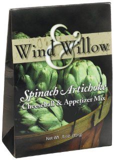 Wind & Willow Spinach Artichoke Cheeseball, .50 Ounce Boxes (Pack of 6) : Processed Cheese Spreads : Grocery & Gourmet Food