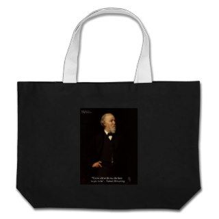 Robert Browning "Grow Old" Love Quote Gifts & Tees Canvas Bag