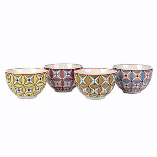 set of four hippy bowls by bitten london
