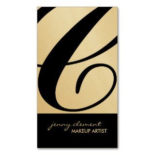 Stylish Monogram Business Cards