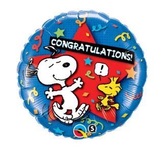 Congratulations Snoopy & Woodstock 18" Graduation Class of 2013 Party Mylar Foil Balloon: Toys & Games