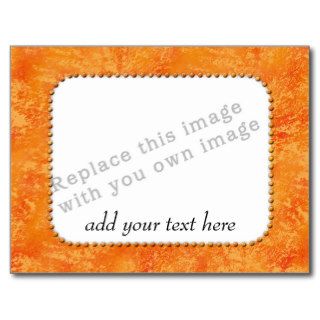 Template "Orange Pattern" Post Card