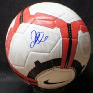David Beckham Autographed Soccer Ball   Autographed Soccer Balls  Sports & Outdoors