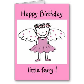 Happy Birthday,  little fairy ! Card