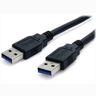 STARTECH 6 Ft Black Superspeed USB 3.0 Cable A To A M/M Molded Connectors w/ Strain Relief: Computers & Accessories