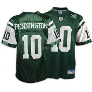 New York Jets Chad Pennington #10 NFL Replica Jersey by Reebok (Adult Large) : Athletic Jerseys : Clothing