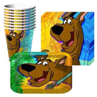 Scooby Doo Mod Mystery Party Supplies Pack Including Plates, Cups and Napkins  8 Guest: Toys & Games