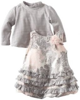 Kate Mack Baby Girls Newborn Belle Epoque Jumper Tee, Pink, 0 3 Months: Clothing
