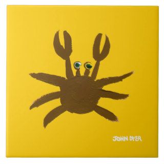 Art Ceramic Tile John Dyer Cornish Crab
