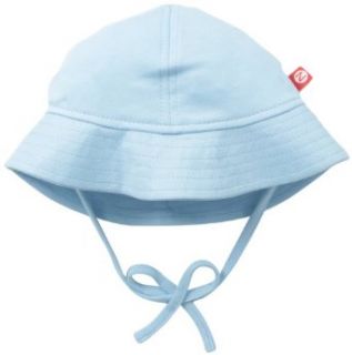 Zutano Unisex Baby Newborn Pastel Solid Sun Hat, Bluebird, 3 Months: Clothing