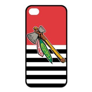 NHL team CHICAGO BLACKHAWKS logo TPU iphone 4/4S CASE: Cell Phones & Accessories