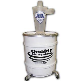 Oneida Molded Deluxe Dust Deputy Kit With 10 gallon Steel Drum   Vacuum And Dust Collector Accessories  