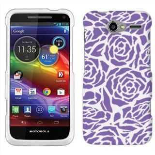 Motorola Electrify M Splash Rose on White Hard Case Phone Cover: Cell Phones & Accessories