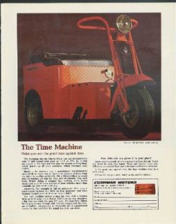 The Time Machine helps you win Cushman Motors Minute Miser Work Car ad 1968: Entertainment Collectibles