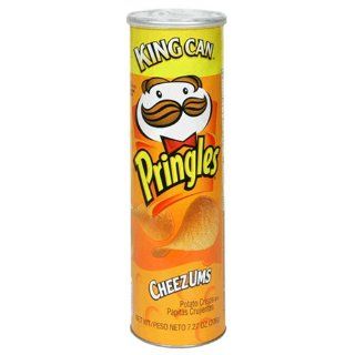 Pringles Potato Crisps, Cheddar Cheese, 7.27 Ounce King Cans (Pack of 20) : Potato Chips : Grocery & Gourmet Food