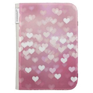 Wedding Love Vector Background shiny pink hearts Kindle Case
