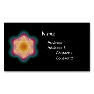 Metatron's Cube Octahedron Business Card Template