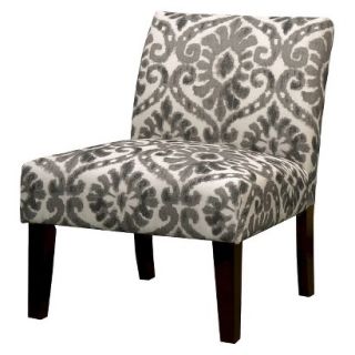 Skyline Upholstered Chair: Avington Slipper Chair   Ikat Gray