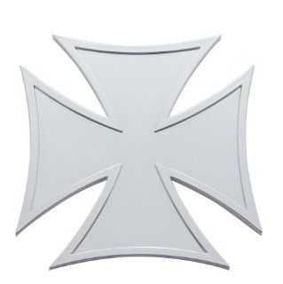 4" Chrome Maltese Iron Cross Emblem: Automotive