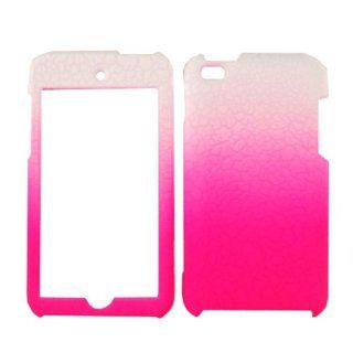 ACCESSORY HARD FACEPLATE CASE COVER FOR APPLE IPOD ITOUCH 4 EGG CRACK PINK WHITE: Cell Phones & Accessories