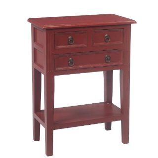 Shop Josie Hand Painted Red Solid Mahogany Console Table at the  Furniture Store. Find the latest styles with the lowest prices from Michael Scott